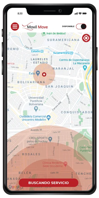 Aplicación para conductores Aplicación para conductores